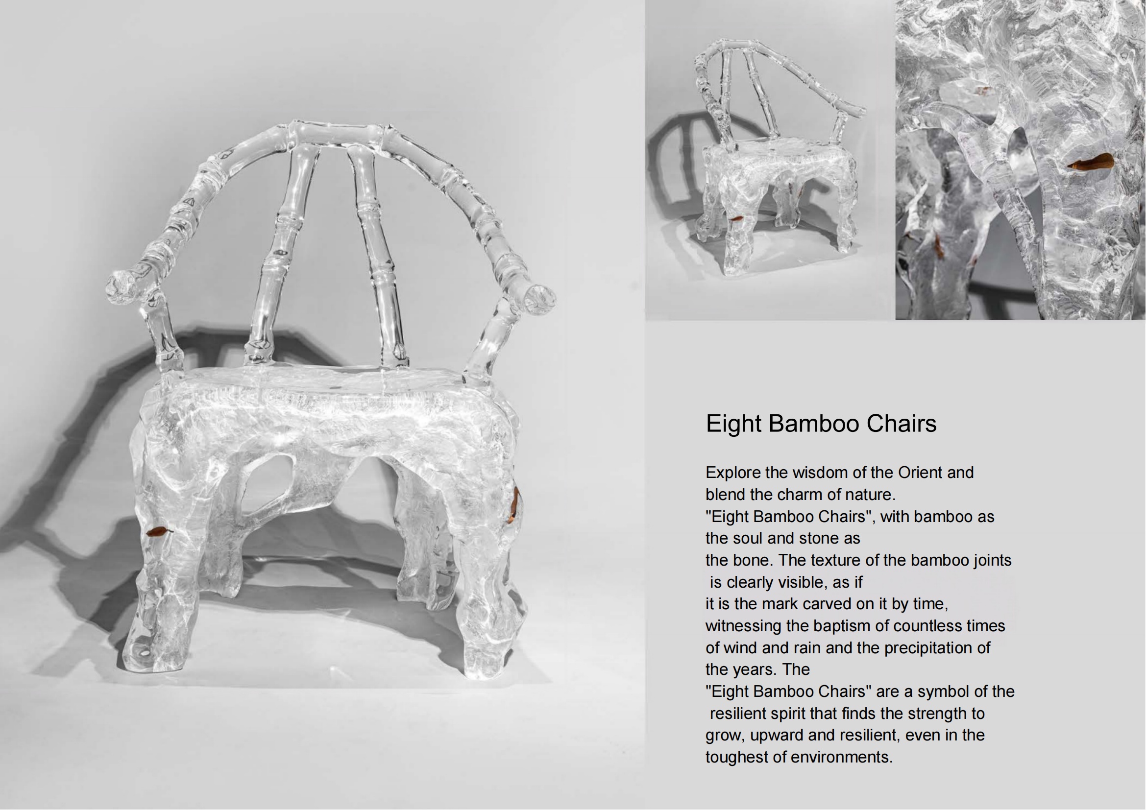 Eight Bamboo Chairs